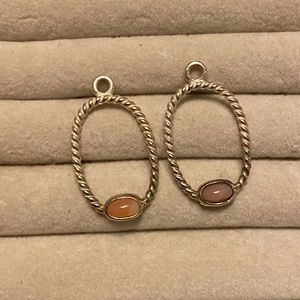 Pandora Pink Opal Rope Compose Earrings